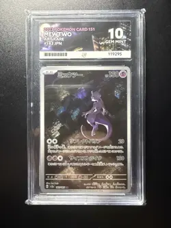 Pokemon TCG Ace 10 Mewtwo Art Rare Card 183/165 Japanese 151 Gem Mint - Image 1