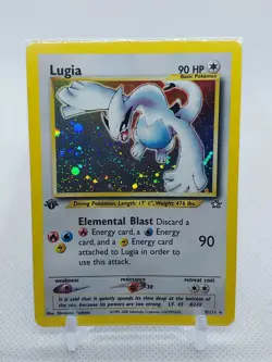 Pokemon TCG Lugia Neo Genesis 9/111 Holo 1st Edition Holo Rare LP See Pictures - Image 1