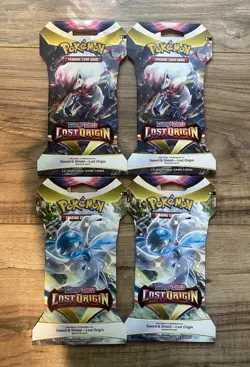 Pokemon TCG Sword and Shield Lost Origin Lot of 4 Sleeved Booster Packs - Image 1