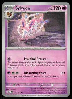 Sylveon 022/064 Uncommon Shrouded Fable Pokemon Near Mint - Image 1