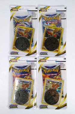 Pokemon Brilliant Stars Eevee/Flapple Single pack Checklane Blister Lot of 4 - Image 2