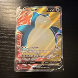 The Pokemon Company Snorlax V 197/202 Swsh01 Full Art Holo Ultra Rare Eng - Image 1