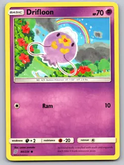 Drifloon 80/236 Common Unified Minds Pokemon Near Mint - Image 1