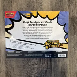 Pokemon TCG Mega Evolution Ascended Heroes Mega Feraligatr ex Box English - Image 2