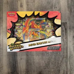 Pokemon TCG: Ascended Heroes - Mega Emboar EX - Collection Box - New & Sealed - Image 1