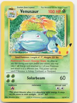 Venusaur 15/102 Classic Collection Celebrations: Classic Collection Pokemon NM - Image 1