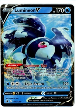 Pokemon TCG Lumineon V SWSH250 Sword & Shield Black Star Promo Ultra Rare - Image 1