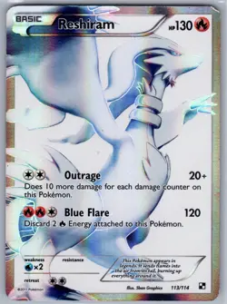 Reshiram 113/114 (HP) - Black and White - Ultra Rare - Pokemon TCG - Image 1