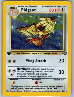 Pidgeot (8) 08/64 (LP) - Jungle - Holo Rare - Pokemon TCG - Image 1