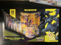 Nintendo Pokemon TCG Pikachu and Zekrom-GX Tag Team Premium Collection - Image 1