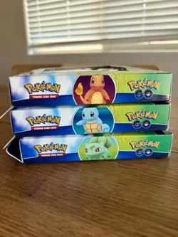 Pokemon TCG: GO Pin Collection Set of 3 Charmander Squirtle Bulbasaur New Sealed - Image 2
