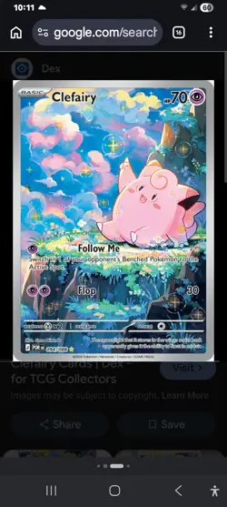 Clefairy 094/088 (IR) Pokemon Perfect Order Full Art Illustration Rare Pokemon - Image 3