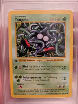 1999 Pokemon - 1st Edition Shadowless Tangela - Base Set 66/102 - PSA 9 - Image 2
