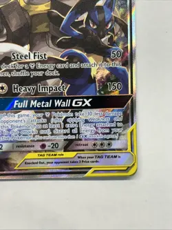 Lucario & Melmetal GX SM192 Holo Promo Sun & Moon Promo Pokemon English - Image 5
