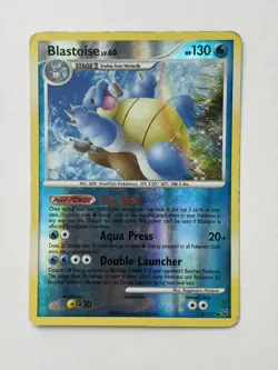 Platinum Blastoise 2/127 Holo Rare Pokemon Reverse Holo MP - Image 1