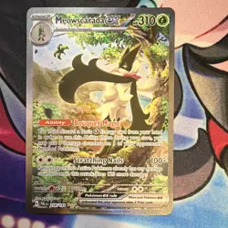 Pokemon TCG Meowscarada ex 256/193 SV02 Paldea Evolved SIR Holo EN 310 HP - Image 1