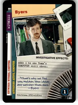 The X-Files CCG: The Truth is Out There Card C Byers - Image 1