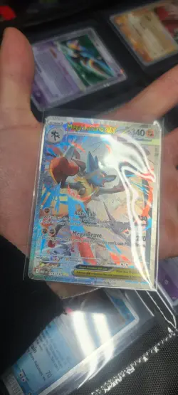 Mega Lucario Ex Alternate Art 179/132 Mega Evolution Secret Rare Pokemon Card NM - Image 4