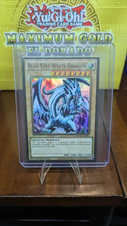 MGED-EN001 Blue-Eyes White Dragon | 1st Edition Premium Gold Rare | YuGiOh Card - Image 1