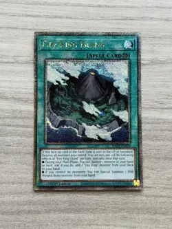 RA03-EN059 Fire King Island Quarter Century Secret Rare Card 1st Ed Yugioh NM - Image 1
