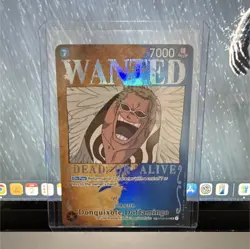 Bandai One Piece Donquixote Doflamingo WANTED Foil ST03-009 7000 - Image 1