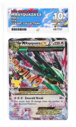 M Rayquaza EX, 2021 Celebrations Pokemon Card - #76 Ace 10 - Image 4