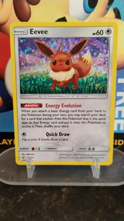 EEVEE McDonald's Promotional Series POKEMON Holo 2018 Trading Card 11/12 - Image 1