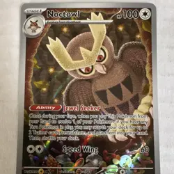 Pokemon Noctowl 141 Sv: Scarlet & Violet Promo Holo Stage 1 100HP English Card - Image 1