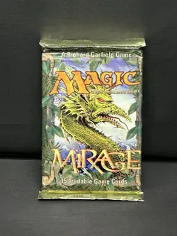 Magic The Gathering Mirage 15 Tradeable Game Cards Booster Pack Brand New SEALED - Image 1