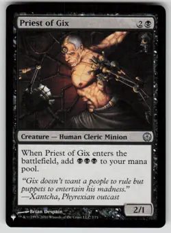 Priest of Gix Uncommon The List Reprints JUL-71 MTG Near Mint 2020 - Image 1