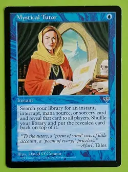 MTG MYSTICAL TUTOR x1, Mirage. Excellent. Commander, Vintage - Image 1