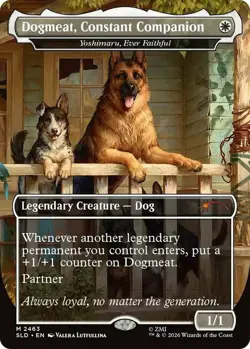 MTG Dogmeat, Constant Companion - Yoshimaru, Ever Faithful - Foil, NM-Mint, Engl - Image 1