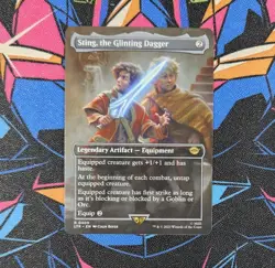 Sting Glinting Dagger NM Borderless MTG Lord of the Rings Unplayed Magic - Image 1