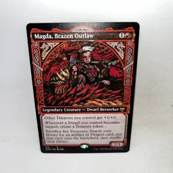 Magda, Brazen Outlaw (Showcase) 312 Rare Kaldheim Magic: The Gathering LP - Image 1