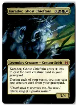 MTG Karador, Ghost Chieftain - Commander Altered English - Image 1