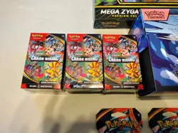 Pokemon TCG Chaos Rising Collection 57 Packs ETB Mega Zygarde 6 Bundles + Packs - Image 3
