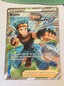 Pokemon Brawly Full Art Trainer - Chilling Reign 188/198 - Ultra Rare Holo - Image 1
