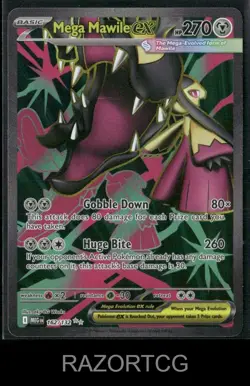 MEGA MAWILE EX 162/132 ULTRA RARE MEGA EVOLUTION POKEMON NM/M - Image 1