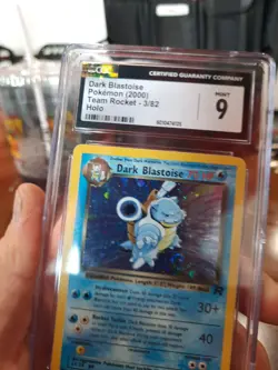 Dark Blastoise Cgc 9 Mint SWIRL 2000 Team Rocket 3/82 Holo Rare Pokemon Card  - Image 4