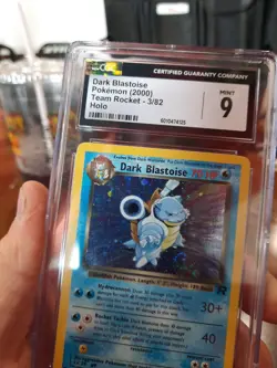 Dark Blastoise Cgc 9 Mint SWIRL 2000 Team Rocket 3/82 Holo Rare Pokemon Card  - Image 5