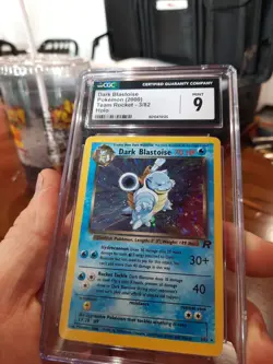 Dark Blastoise Cgc 9 Mint SWIRL 2000 Team Rocket 3/82 Holo Rare Pokemon Card  - Image 7