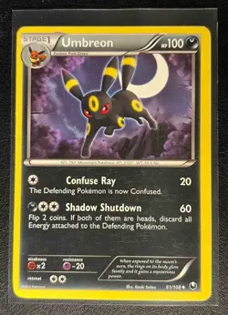 2012 Pokemon Black & White Dark Explorers Umbreon #61/108 - Image 1