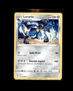 Lucario 120/185 Rare Vivid Voltage Pokemon Lightly Played - Image 1