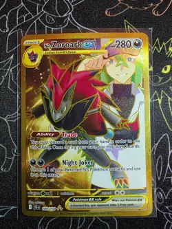 N's Zoroark ex - Hyper Rare Journey Together 189/159 NM Pokemon - Image 1