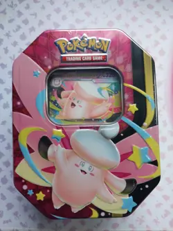 Pokemon TCG Mega Moonlit Tin- Mega Clefable SEALED (2026) - Image 1