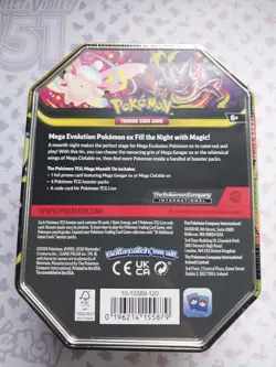 Pokemon TCG Mega Moonlit Tin- Mega Clefable SEALED (2026) - Image 3