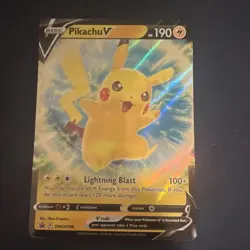 The Pokemon Company Pikachu V SWSH198 SWSH Promo Holo English 190 HP TCG - Image 1