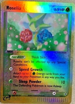 Pokemon TCG - Roselia - 9/97 - Reverse Holo - Rare - EX Dragon [Lightly Played] - Image 1