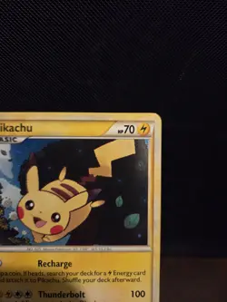 Pokemon TCG Pikachu HGSS03 Holo Black Star Promo 🌟🌟🌟 2010 - Image 3