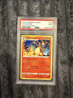 2020 Pokemon SWSH Charizard Vivid Voltage #025 PSA 9 - Image 1